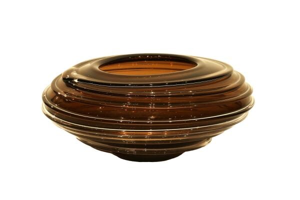 Lucky Art Cam Halkalı Vazo 32x32x14cm