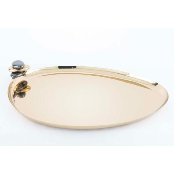 Mikasa Moor Gold Çakıl Taşı Vurgulu Tepsi 44x34cm