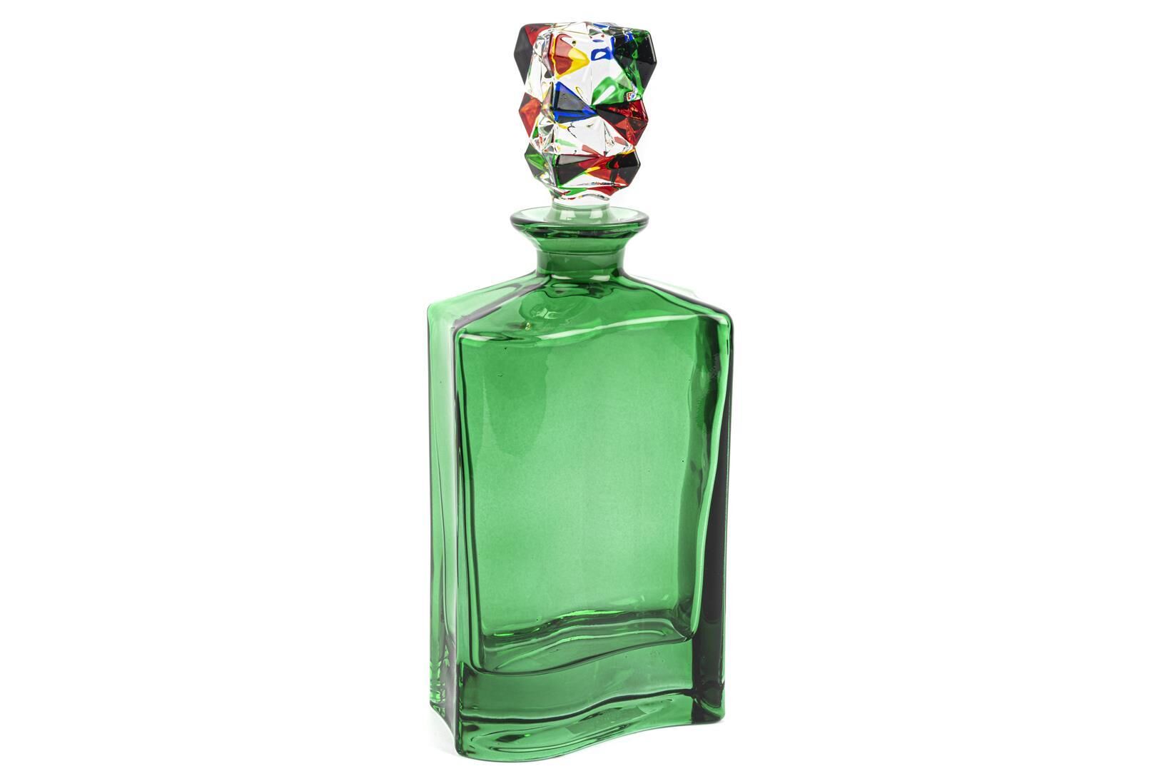 Mikasa Moor Yeşil Renkli Cam Şişe 30 cm 800 Ml