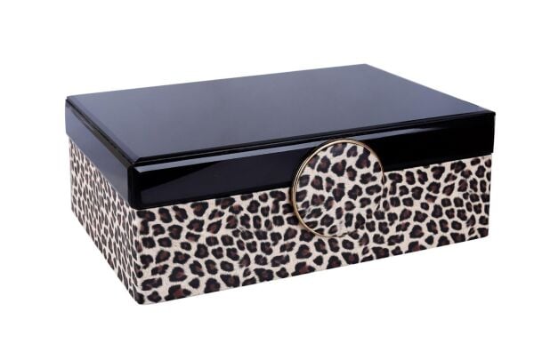 Luckyart Leopar Desenli Kutu 29x20x10 Cm