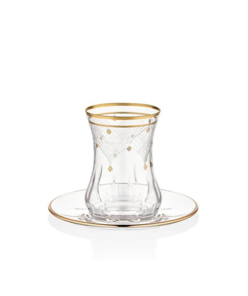 Decorium M00719 Çay Takımı 12 Parça Camellia Altın