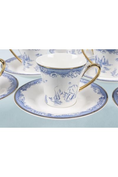 Mikasa Moor Osaka Blue 6'lı Kahve Fincanı Seti 90 Cc