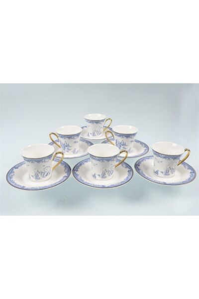 Mikasa Moor Osaka Blue 6'lı Kahve Fincanı Seti 90 Cc