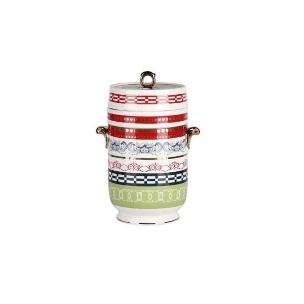 Lucky Art Lancelot Bone Kulplu Kavanoz 18cm