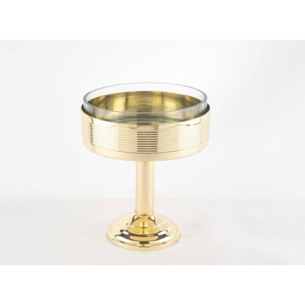 Mikasa Moor Gold Cam Ayaklı Meyve Kasesi 21x26cm