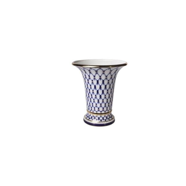 Imperıal Porselen Vase for flowers Empire Cobalt net