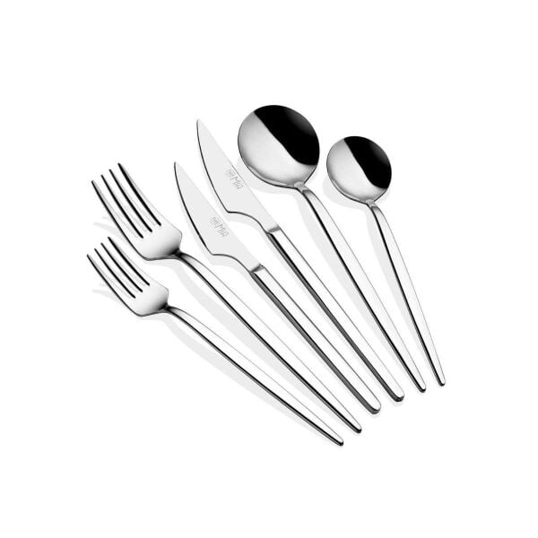 The Mia Isla Çatal Kaşık Bıçak Takımı Gümüş 36 Parça