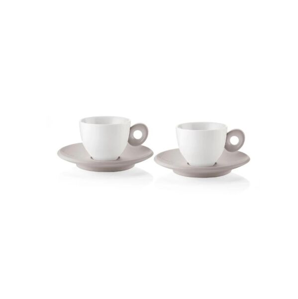 Guzzini Everyday 2'li Espresso Fincanı Boz Kahverengi 9x12,5cm