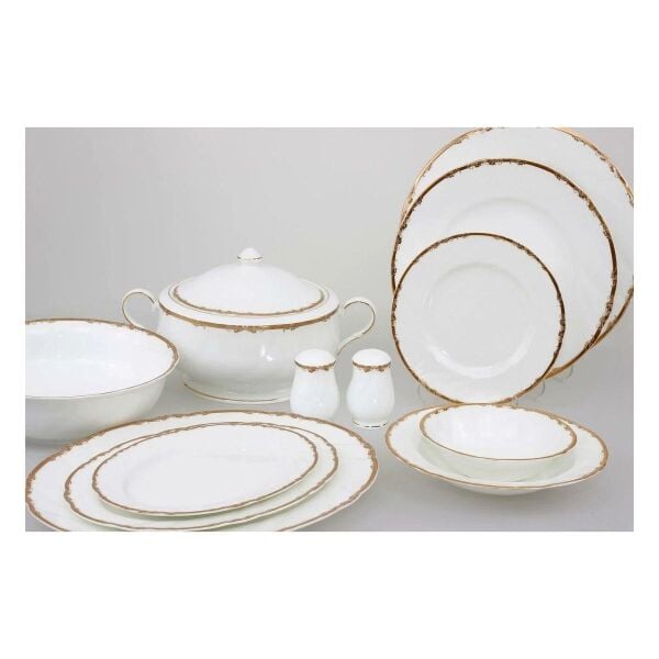 Mikasa Moor Michell Gold 74 Parça Bone China Yemek Seti
