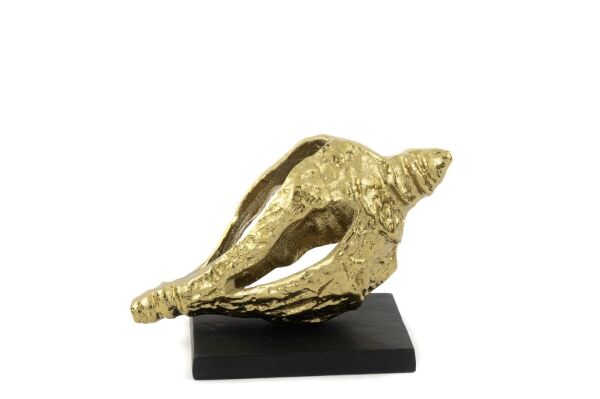 Mikasa Moor Cowry Gold Metal Dekor Obje 25x11x14cm