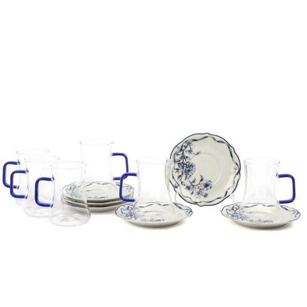 Mikasa Moor Luna Blue 6lı Cam Çay Bardak Seti 180ml