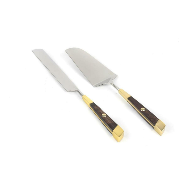 Mikasa Moor Gold Gümüş 2'li Kek Servisi