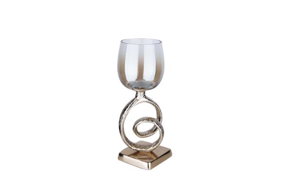 Luckyart Gold Halkalı Mumluk 32 Cm