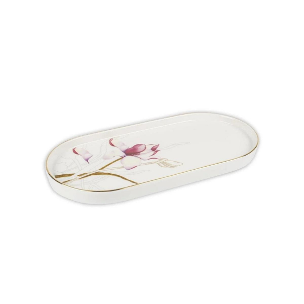 Mikasa Moor Royal Flowers Pembe Oval Servis 16 x 32 cm
