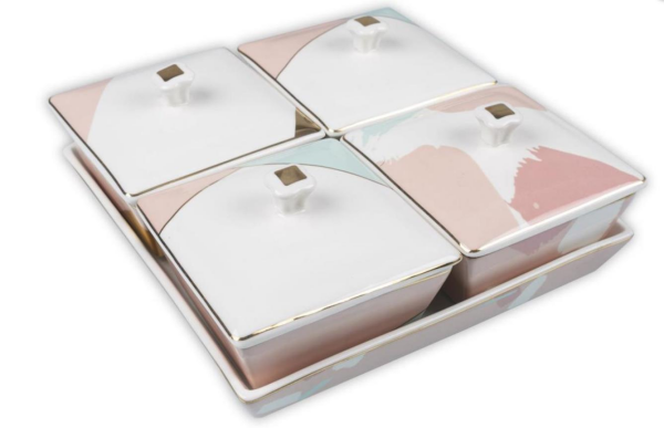 Mikasa Moor Bella Pink 5 Parça Kahvaltılık Seti 19 x 19 cm