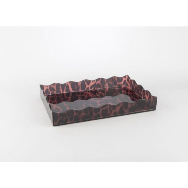 Mikasa Moor Leopar Desenli Akrilik Tepsi 30x20x4cm