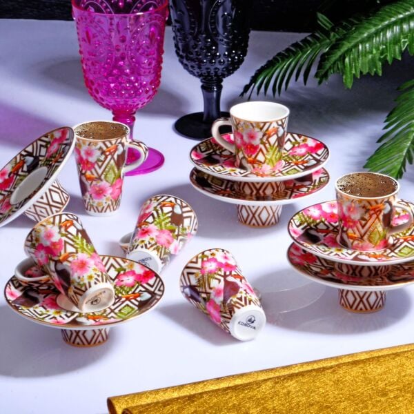 Kosova Porselen 6'lı Fincan Takımı İçe Geçmeli