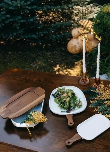 The Mia Woody Kapaklı Fırın Kabı 36x22 cm