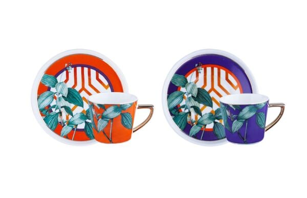 Luckyart  Marian 2'li Bone Kahve Fincan Seti