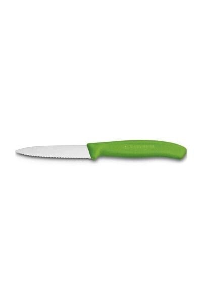 Victorinox 6.7636.L114 Swiss Classic 8cm Tırtıklı Soyma Bıçak Yeşil