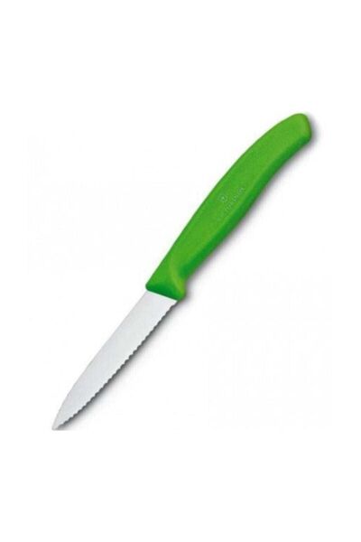 Victorinox 6.7636.L114 Swiss Classic 8cm Tırtıklı Soyma Bıçak Yeşil