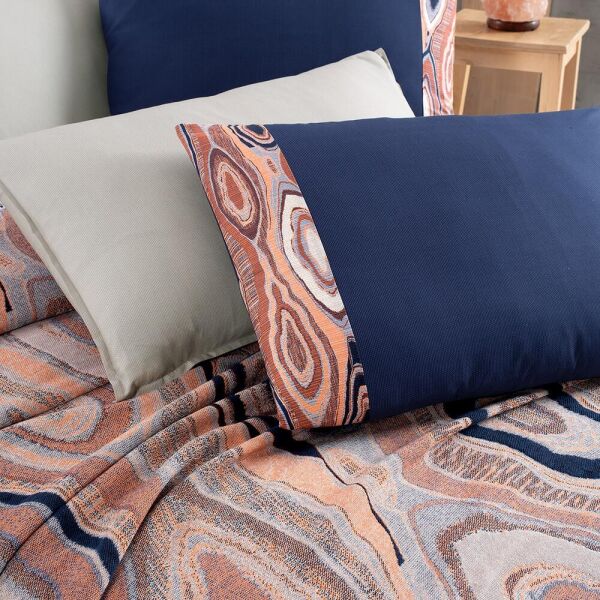 Sarev Marjo Pike Takımı Çift Kişilik 2 Yastık Somon