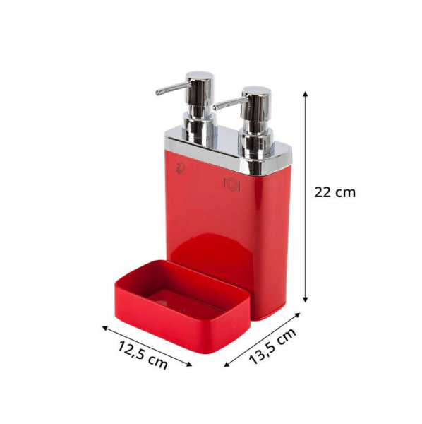 Primanova Viva E10 2'li Sıvı Sabunluk Kırmızı