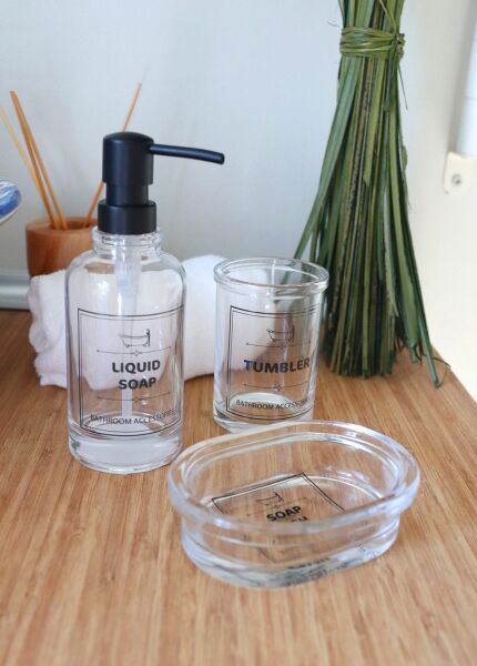 The Mia Clear Banyo Seti 3 Parça