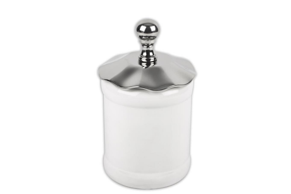 Mikasa Moor Gümüş Seramik Kavanoz 11 x 20 cm