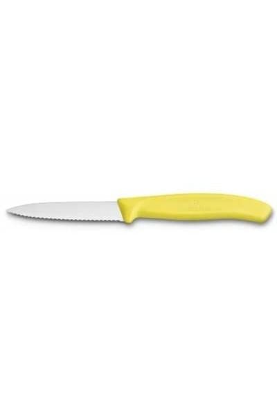 Victorinox 6.7636.L118 Swiss Classic 8 cm Tırtıklı Soyma Bıçak Sarı