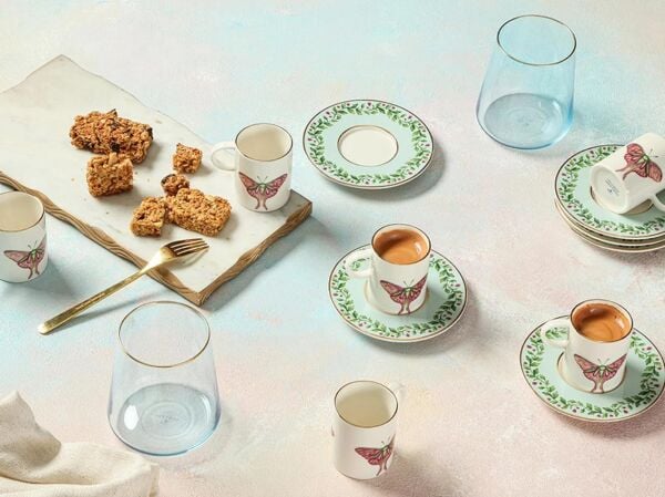 Porland Mirroring 6 Kişilik Kahve Takımı 85cc