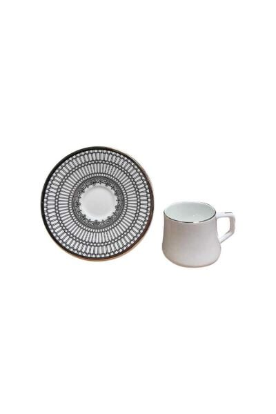 Evaliza Crown Altın 6'lı Double Kahve Seti