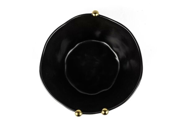 Mikasa Moor Siyah Gold Toplu Porselen Kase 19x13 cm