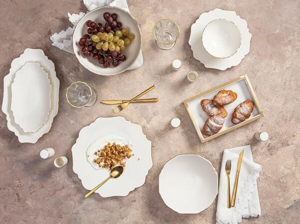 Porland Tide Altın Yaldız 58 Parça 12 Kişilik Yemek Takımı