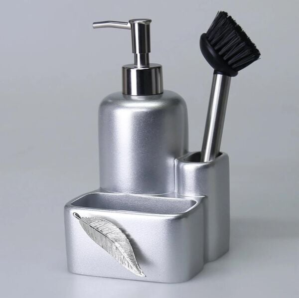 Selim Dekor Leaf Sıvılı Süngerlik Gümüş