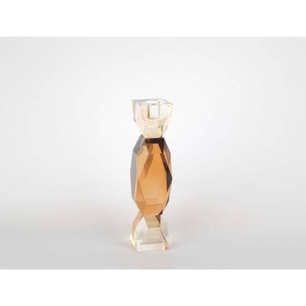 Mikasa Moor Kristal Kahverengi Şamdan 22x5cm