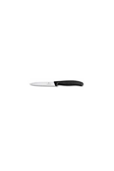 Victorinox 6.7733 Swiss Classic 10 cm Tırtıklı Soyma Bıçak Siyah