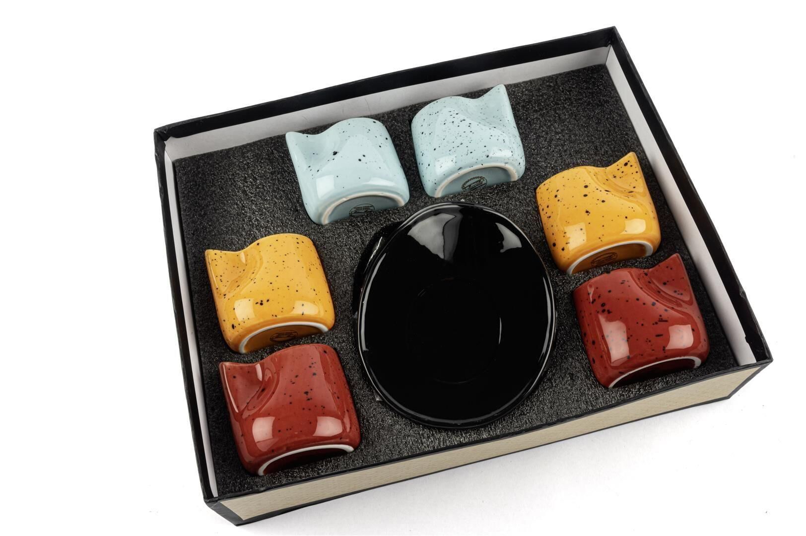 Mikasa Moor Vega 3 Renkli Asorti 6'lı Kahve Fincanı Seti 90cc