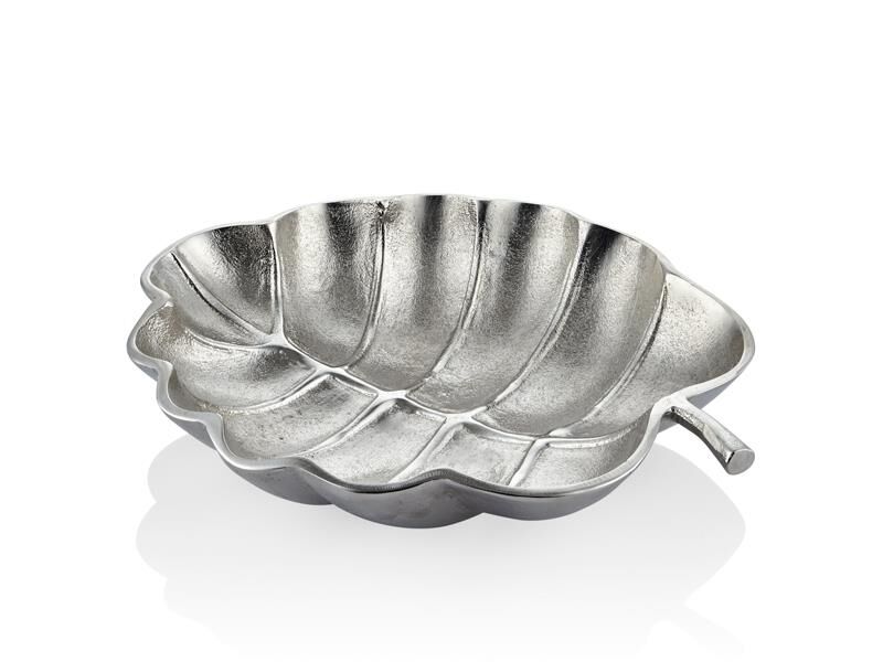 Lamedore Wide Leaf Gümüş Küçük Yaprak Dekor 26X32X6