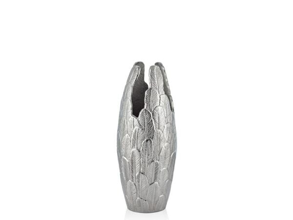 Lamedore Wings Gümüş Küçük Vazo 16X16X38 cm