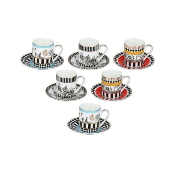 Lucky Art Maggey Bone 6lı Kahve Fıncanı Seti