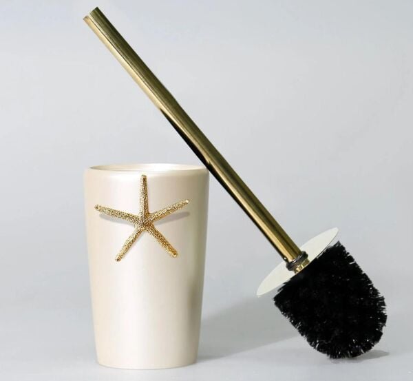 Selim Dekor Ocean Banyo Seti İnci-Altın