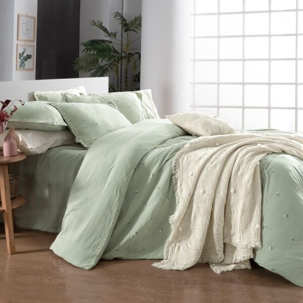 Sarev Mood Comfort Latina Nevresim Takımı Tek Kişilik Yeşil