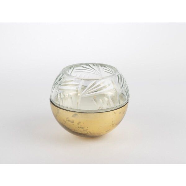 Mikasa Moor Bronz Cam Kapaklı Mum 13x11cm