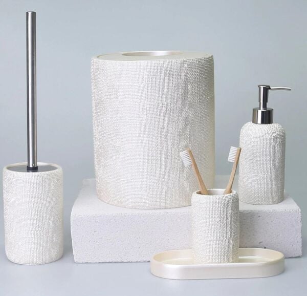 Selim Dekor Natural Banyo Seti İnci