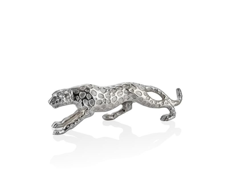Lamedore Leopard Gümüş Küçük Dekor 41X9X12 cm