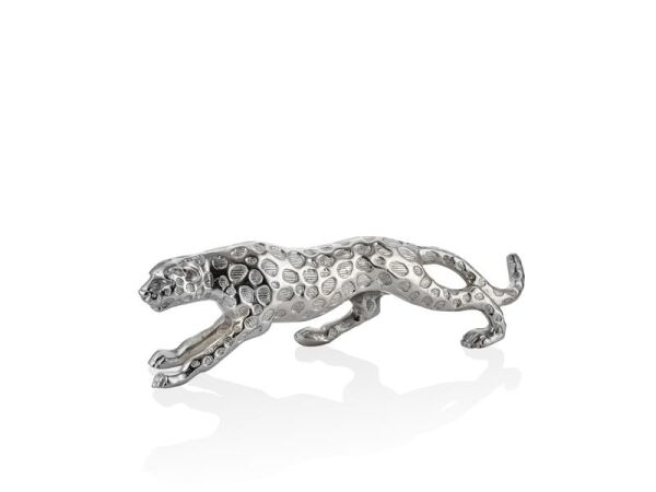 Lamedore Leopard Gümüş Küçük Dekor 41X9X12 cm