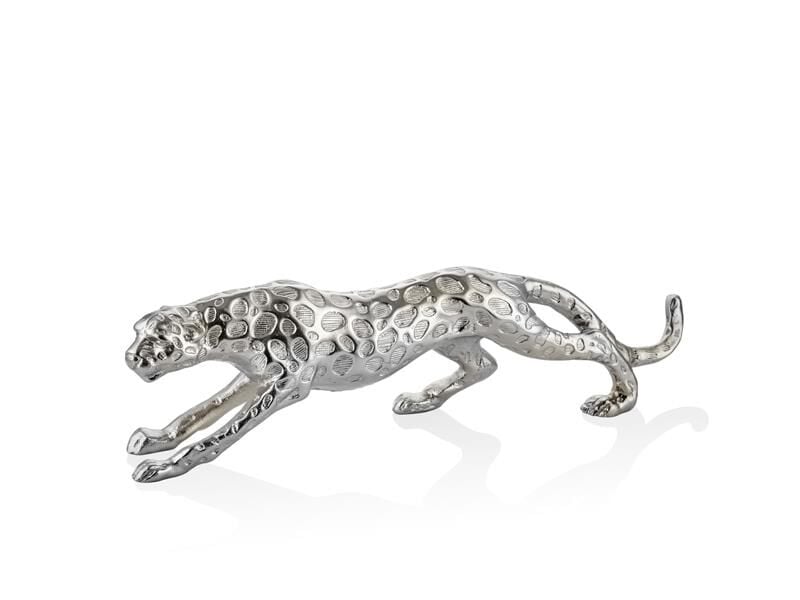 Lamedore Leopard Gümüş Orta Boy Dekor  49X9,5X14,5 cm