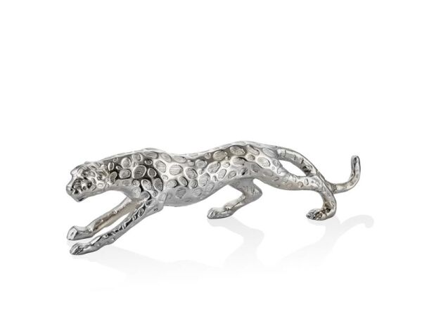 Lamedore Leopard Gümüş Orta Boy Dekor  49X9,5X14,5 cm