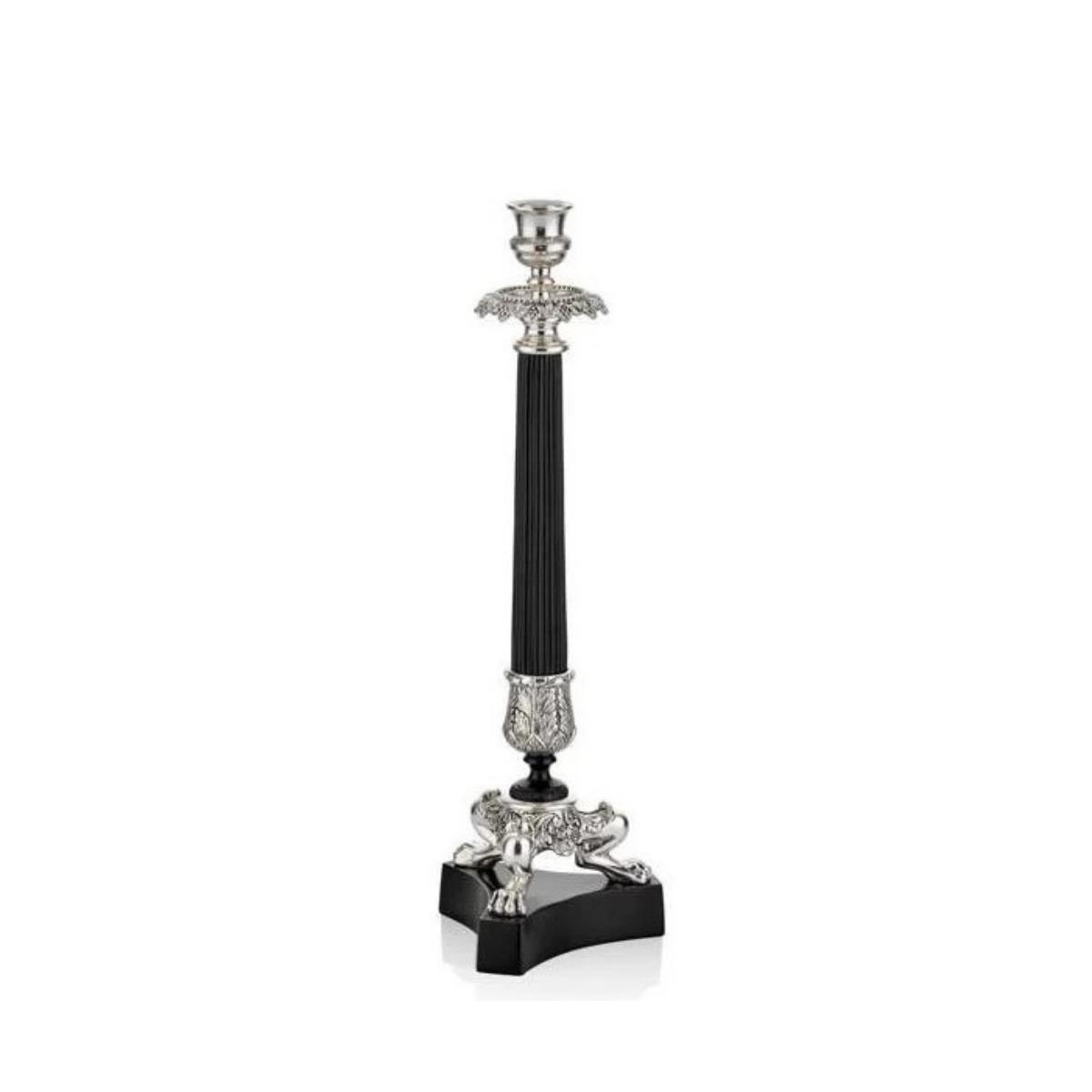 Lamedore Glint Serisi Gümüş Renk Büyük Boy Mumluk13.5x13.5x40.5 cm (8)